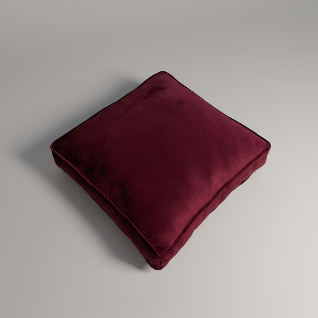 Velvet Maroon Floor Cushion