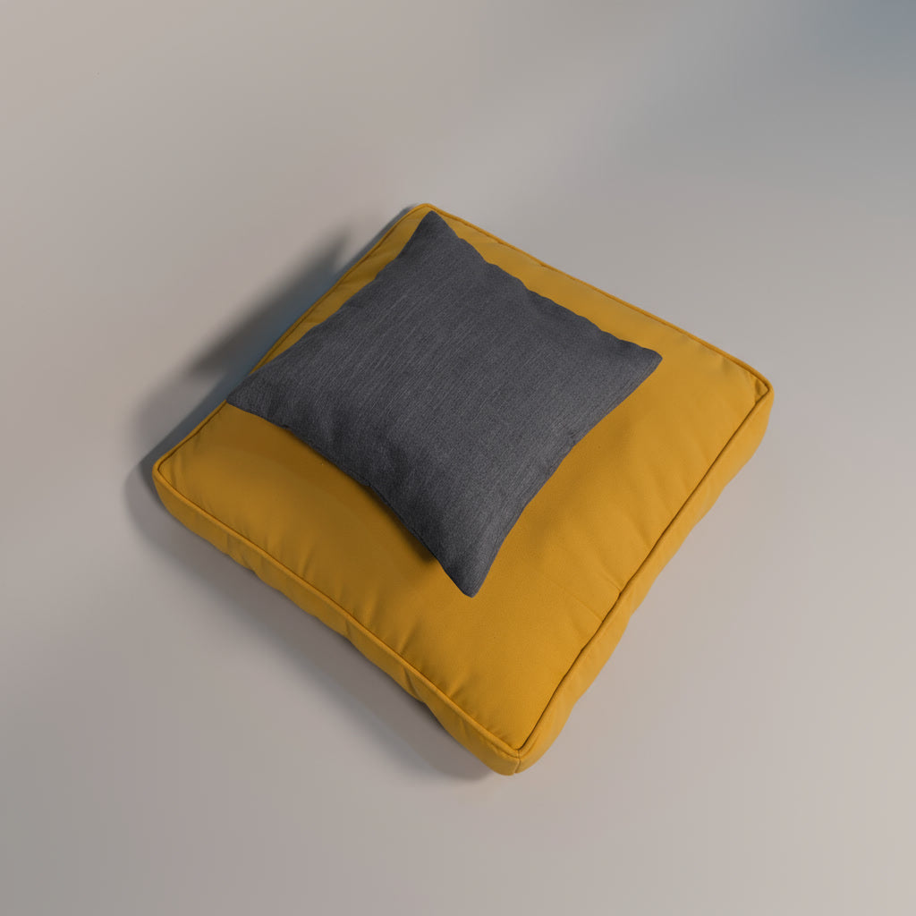 Linen Yellow Floor Cushion