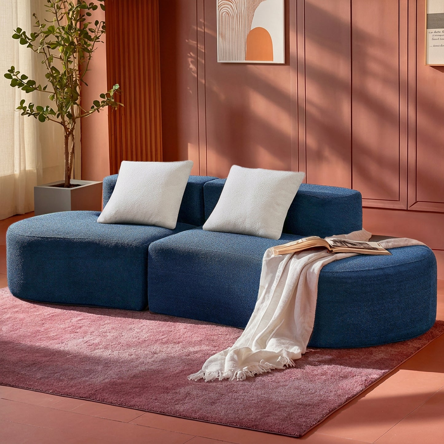 Aura Curved Sofa — close-up detail
