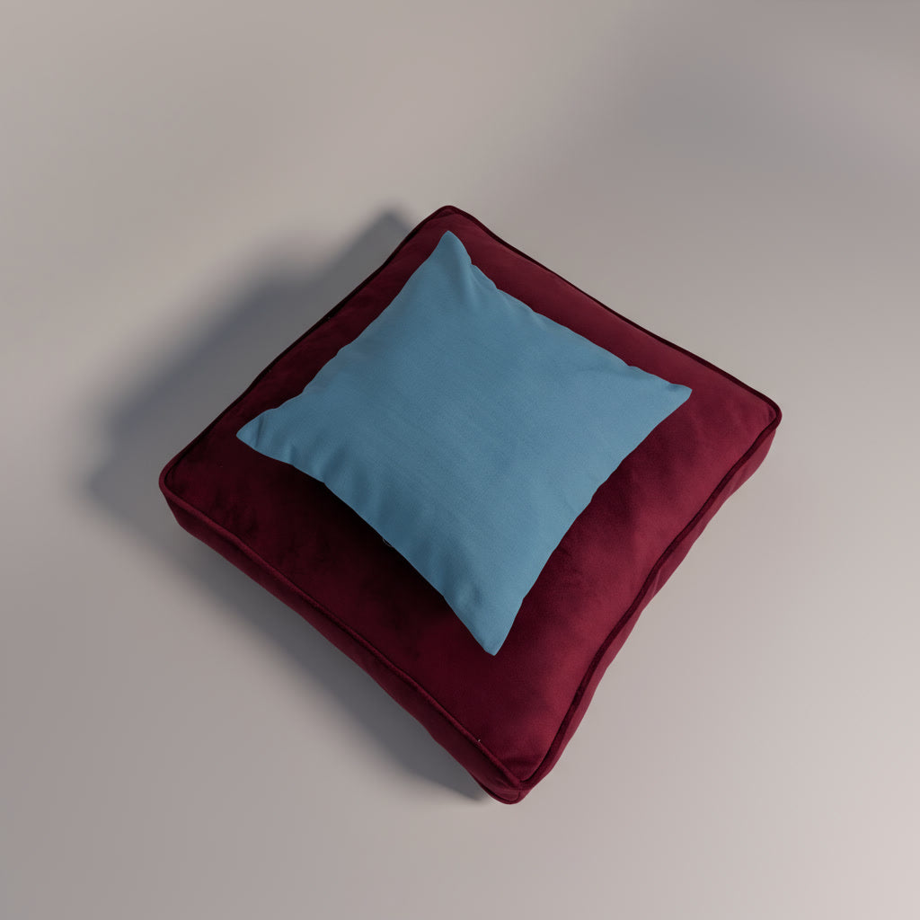 Velvet Maroon Floor Cushion