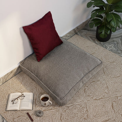 Malfino Silver Floor Cushion