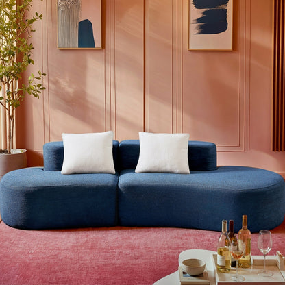 Aura Curved Sofa — side view