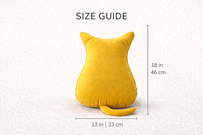Memory Foam Cat Cushion - Yellow
