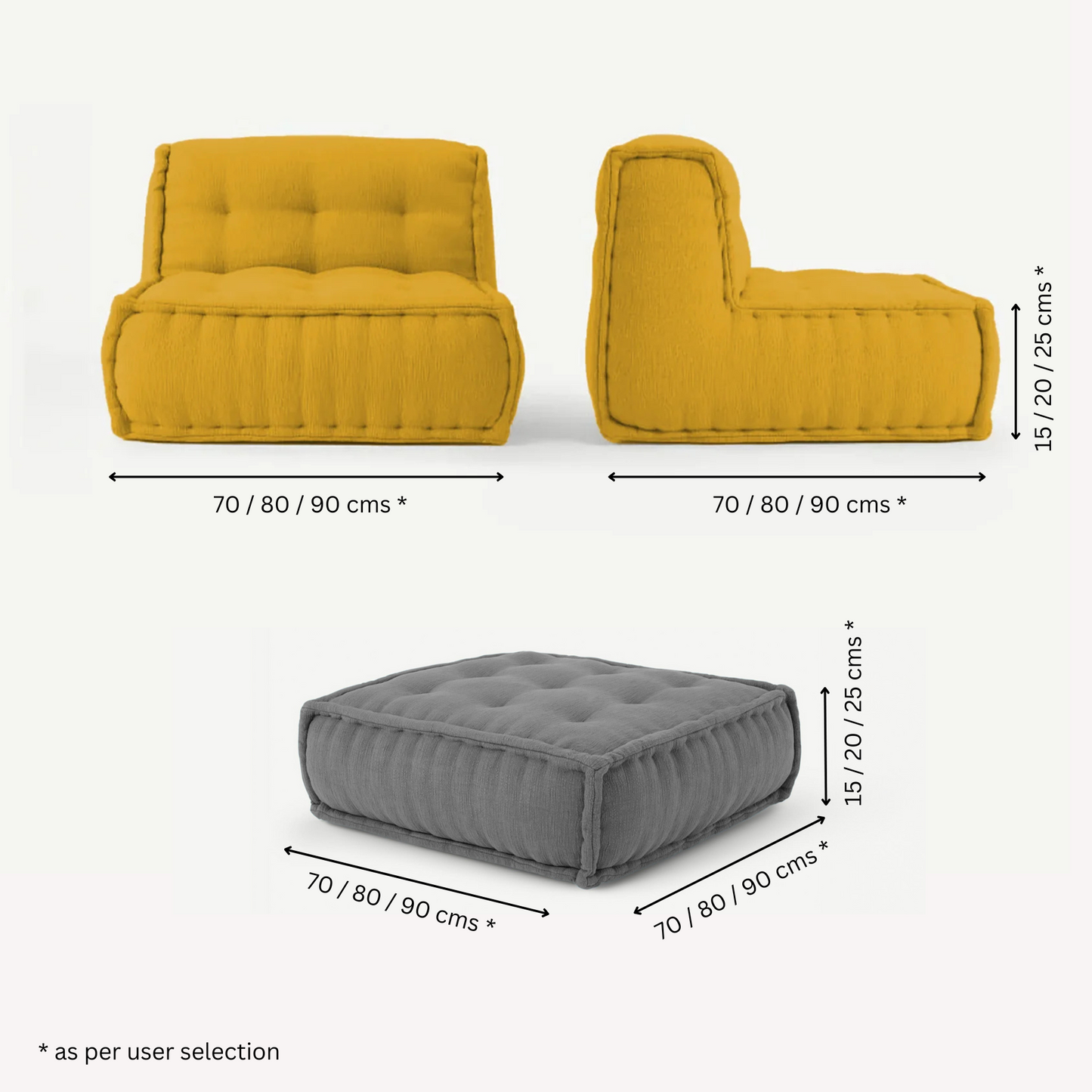 Jakarta Floor Sofa ( 1 Seater )