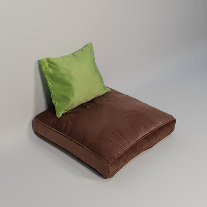 Velvet Copper Floor Cushion