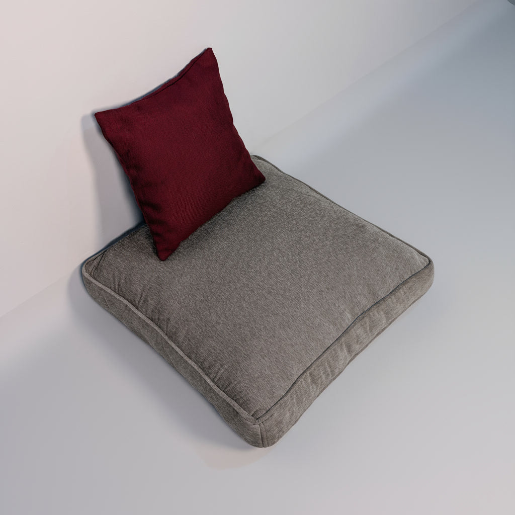 Malfino Silver Floor Cushion