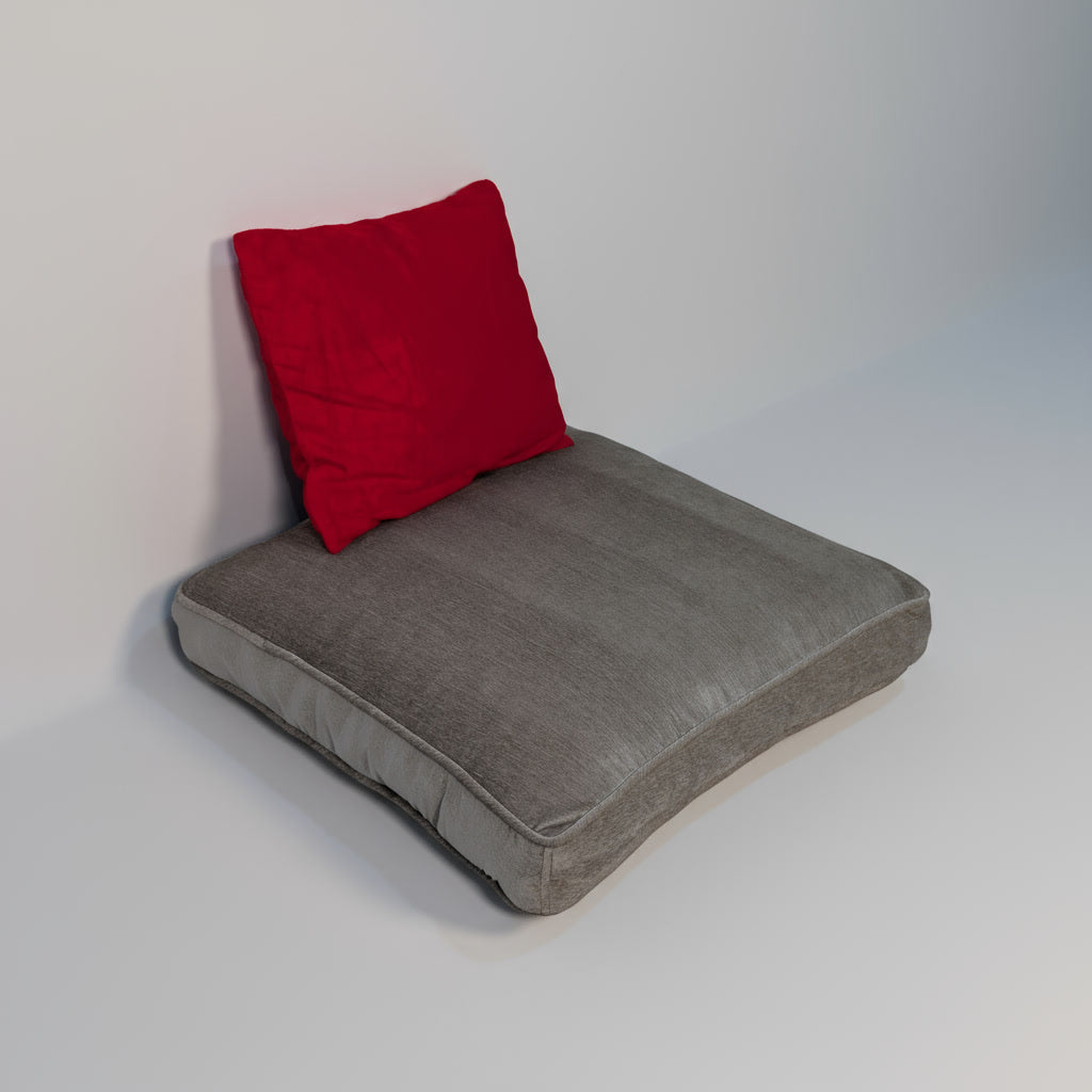 Malfino Silver Floor Cushion