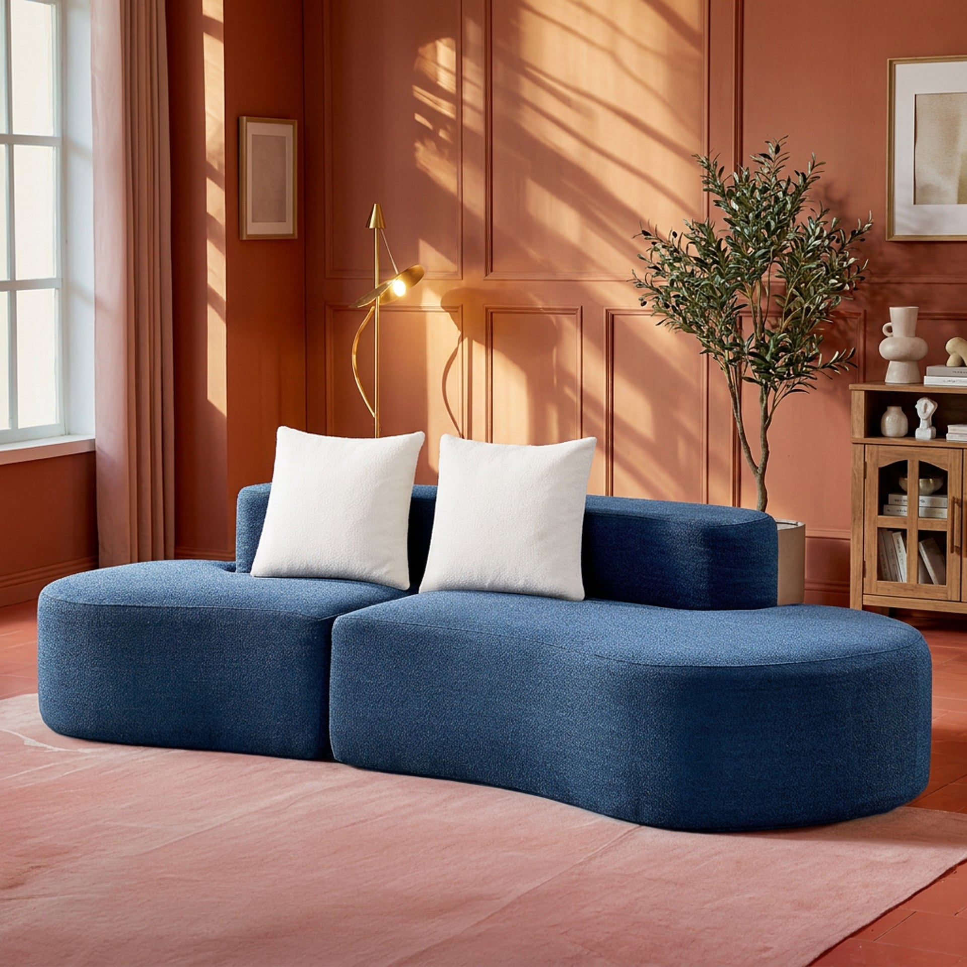 Aura Curved Sofa — alternate angle
