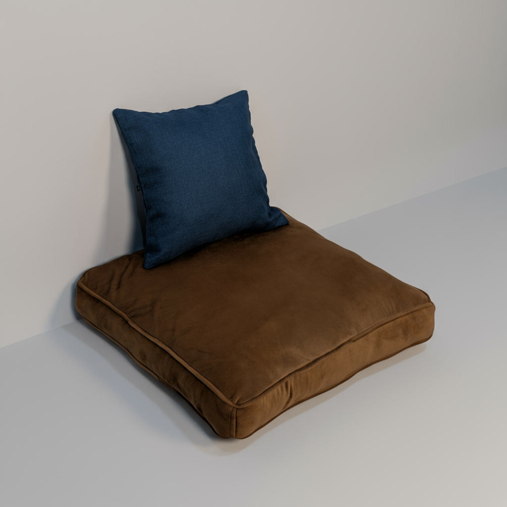 Velvet Copper Floor Cushion