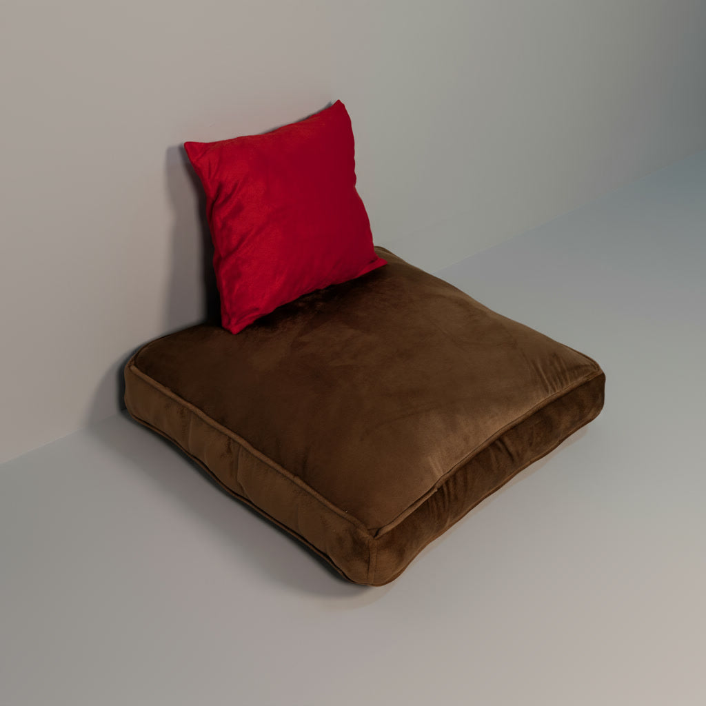 Velvet Copper Floor Cushion