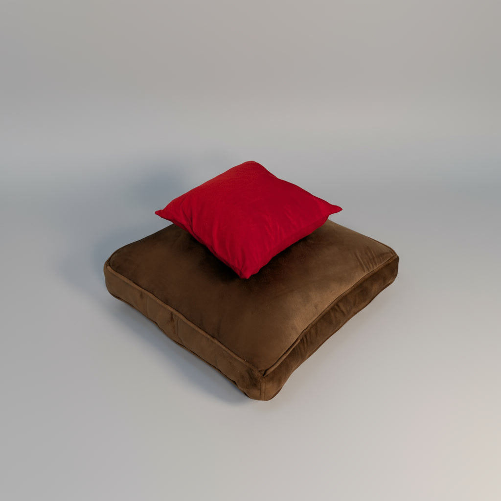 Velvet Copper Floor Cushion