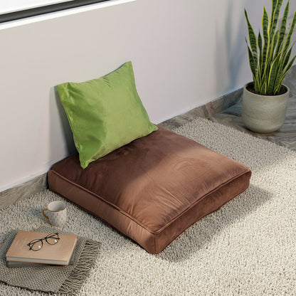 Velvet Copper Floor Cushion