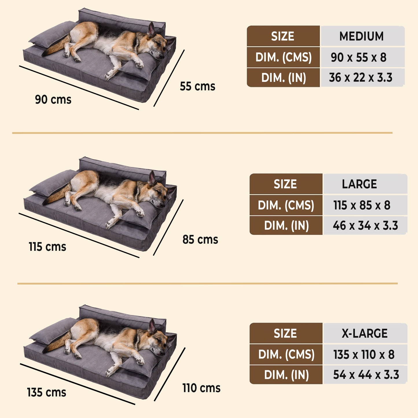 Orthopedic Luxury Dog Sofa Bed