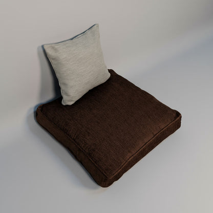 Plush Brown Floor Cushion