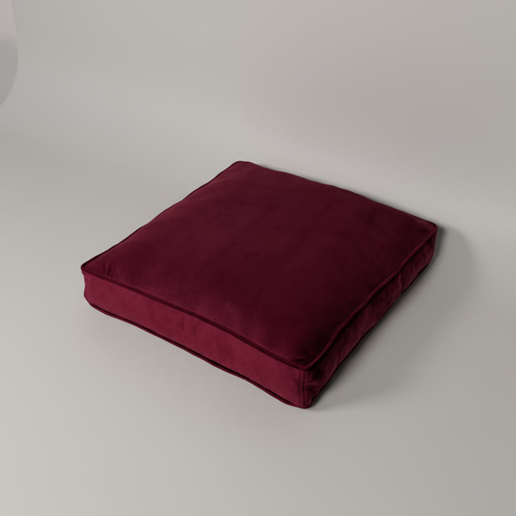 Velvet Maroon Floor Cushion