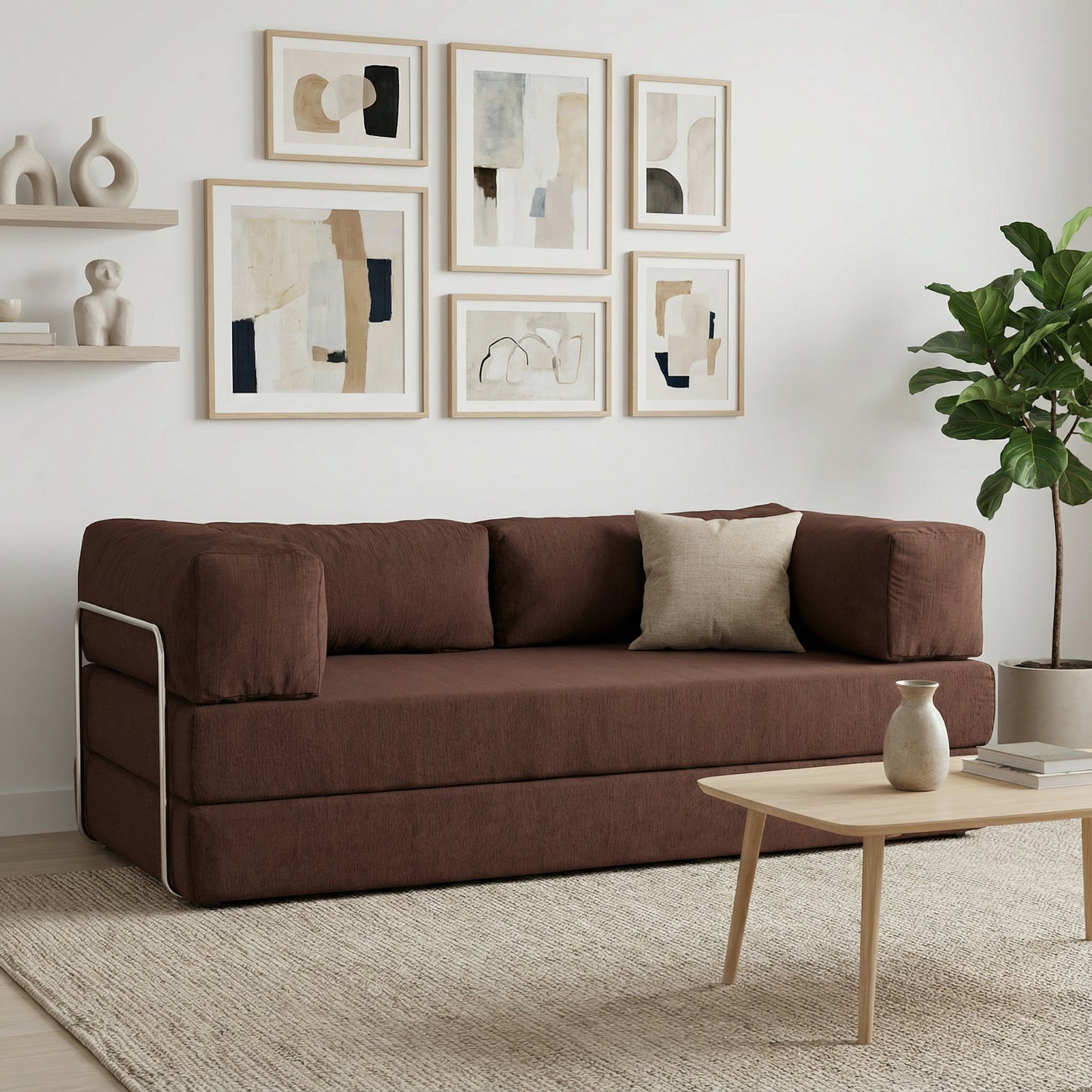 Rio Sofa in Plush Brown (Clearance Stock)