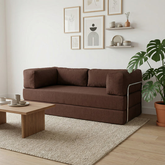 Rio Sofa in Plush Brown (Clearance Stock)