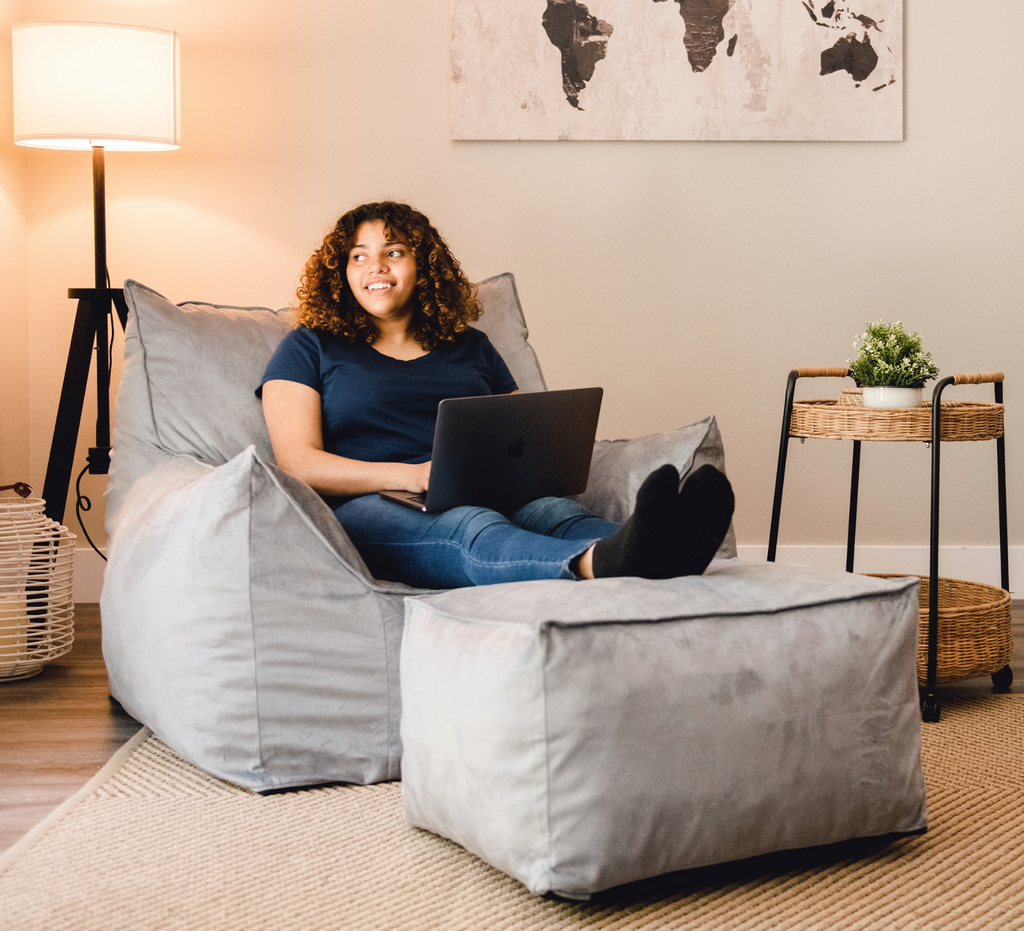 Madison - 1 Seater Bean Bag Couch with Armrest – The Fluffy Company