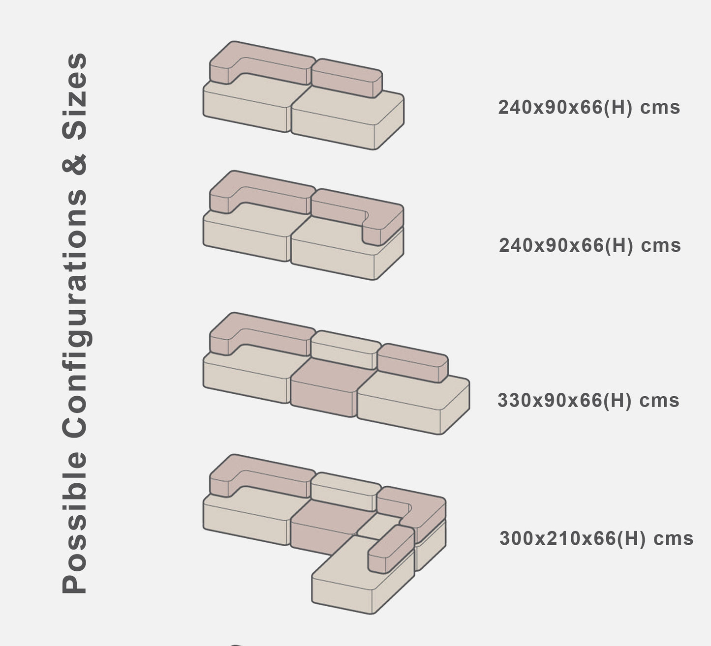 Vegas Modular Sofa L Shape