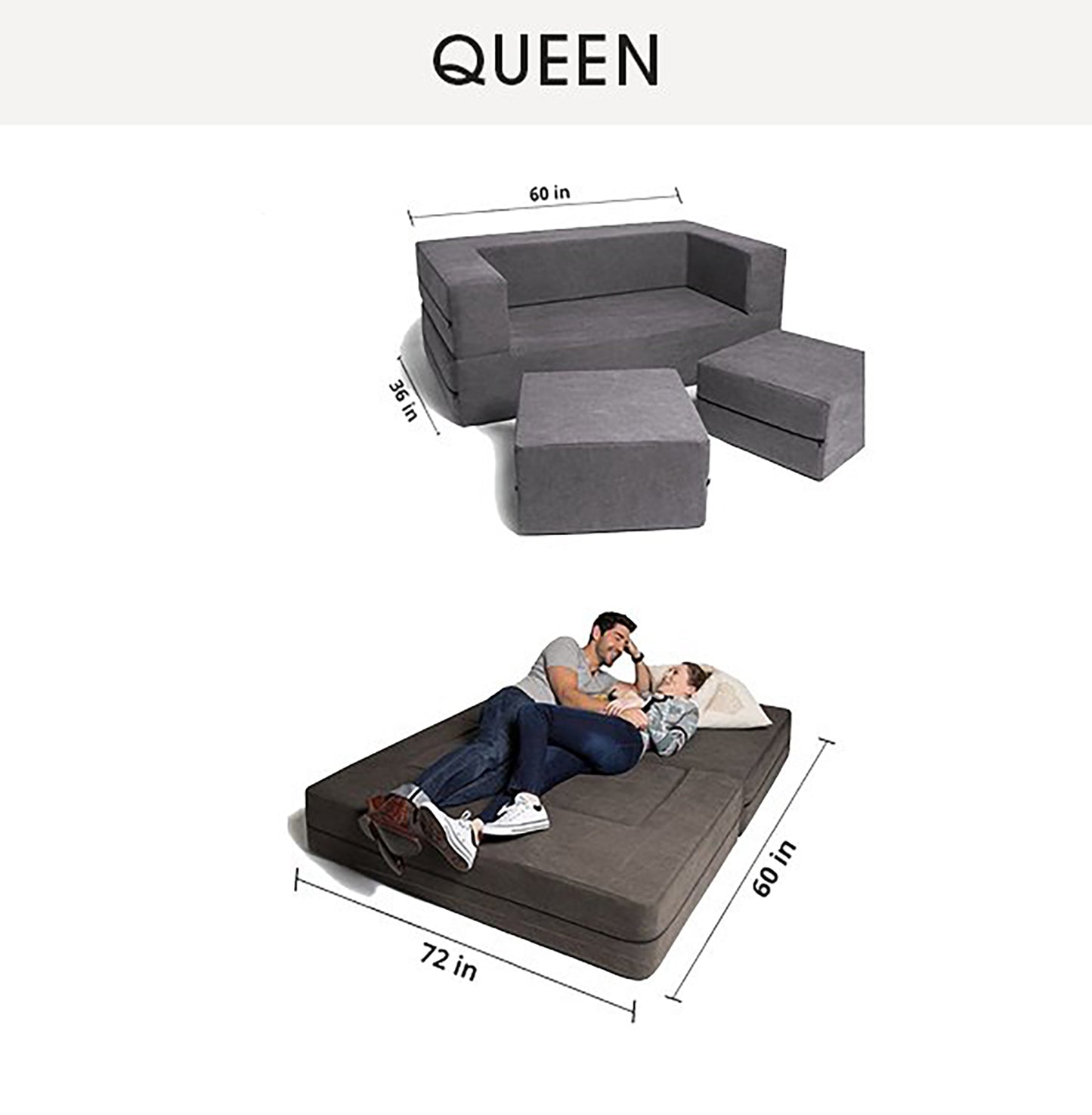 Paris - The Two Seater Sofa / Queen Size Bed