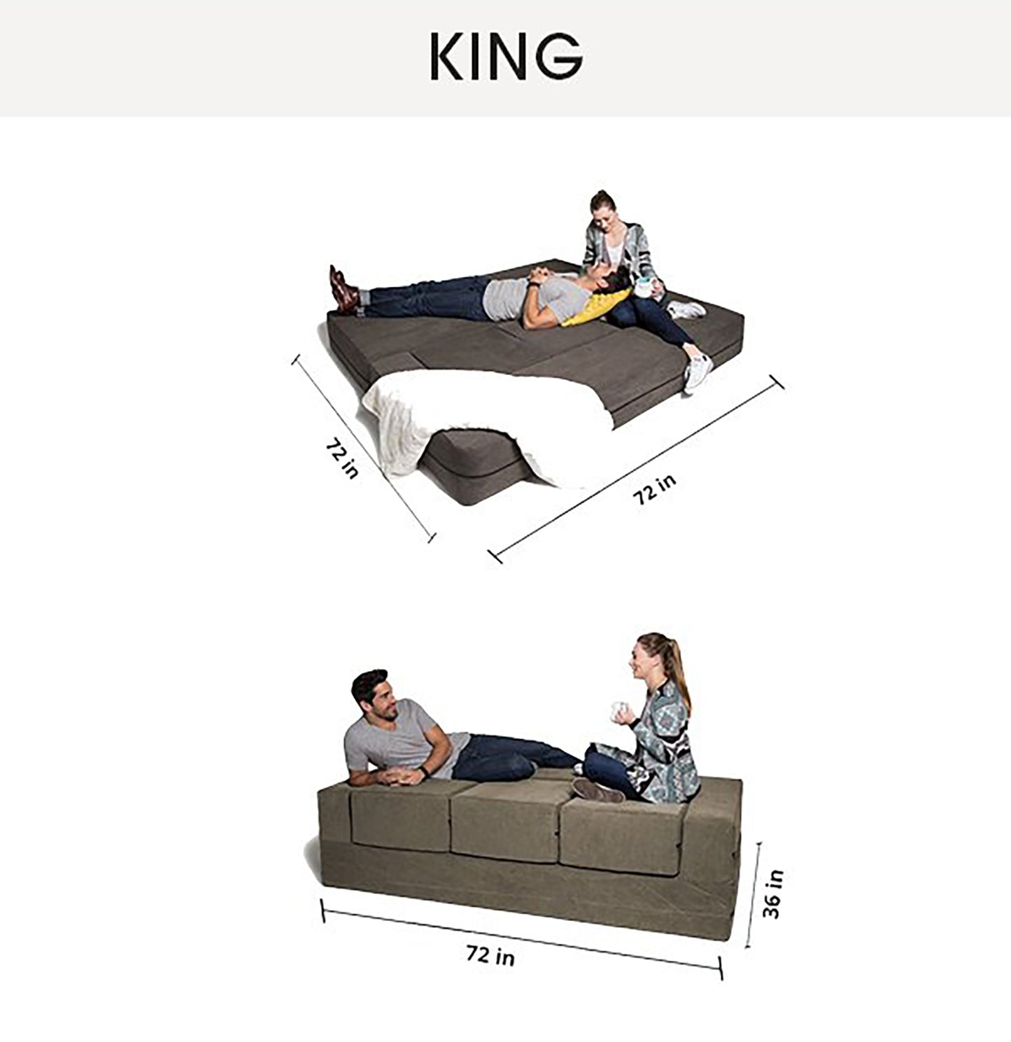 Paris – The Three Seater Sofa / King Size Bed